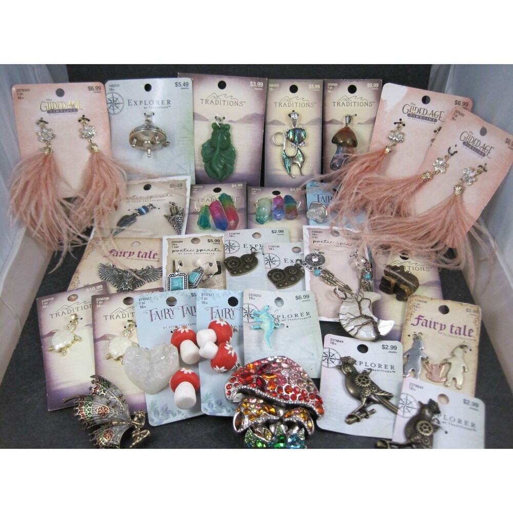 Huge Lot of Pendants and Charms Traditions Fairy Tale Hobby Lobby NEW